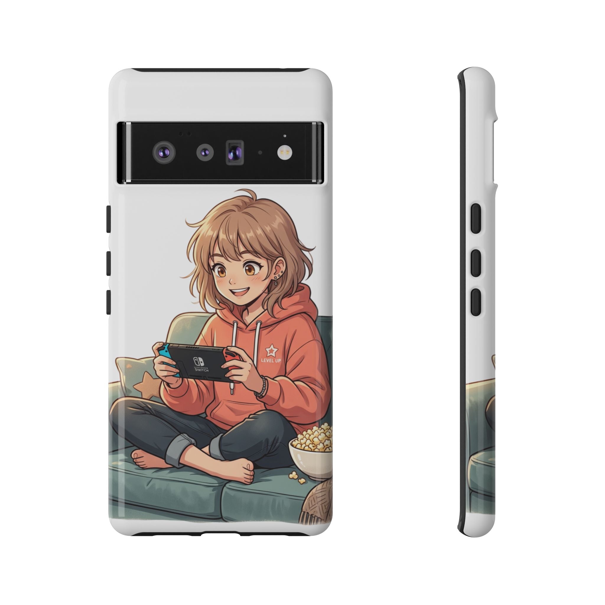 Gamer Girl Phone Case — Cute Anime Console Player Design