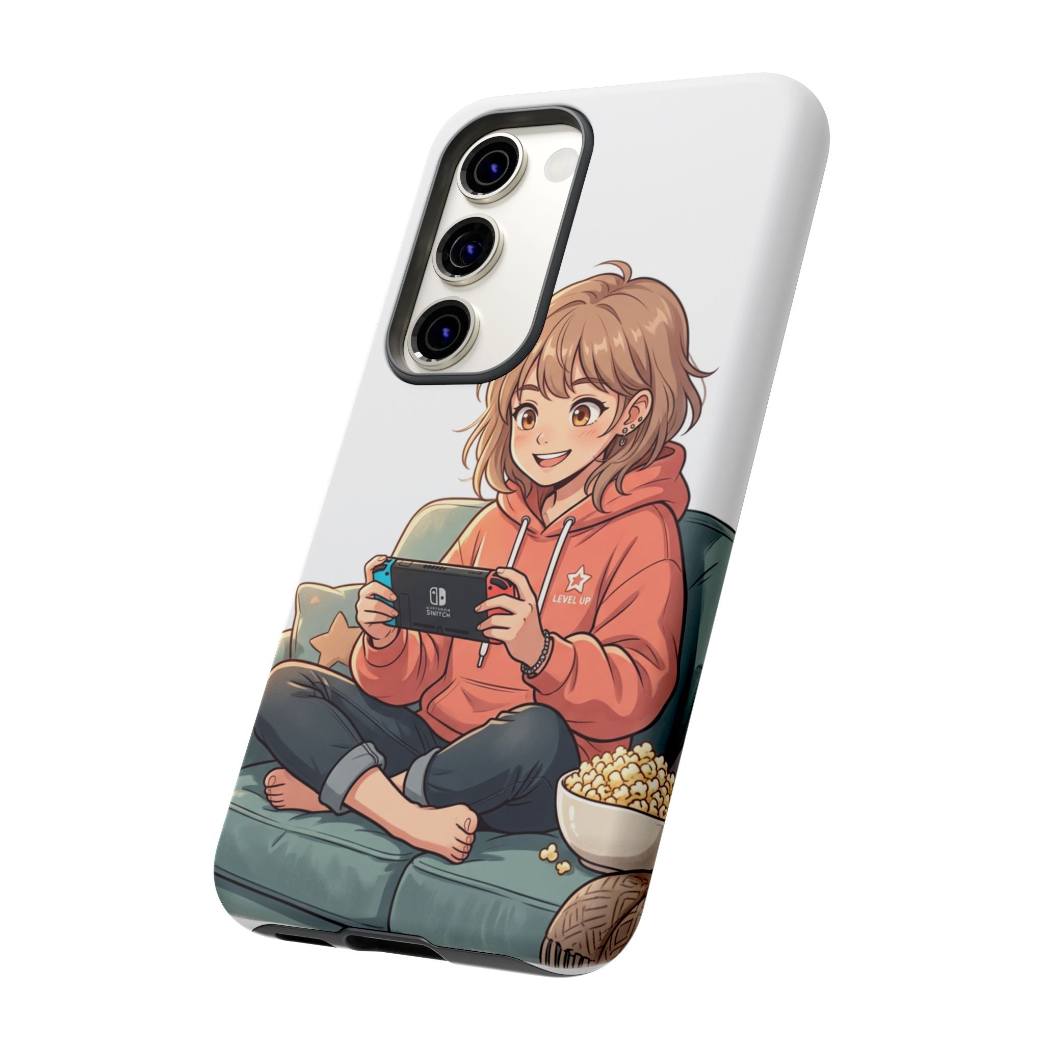 Gamer Girl Phone Case — Cute Anime Console Player Design