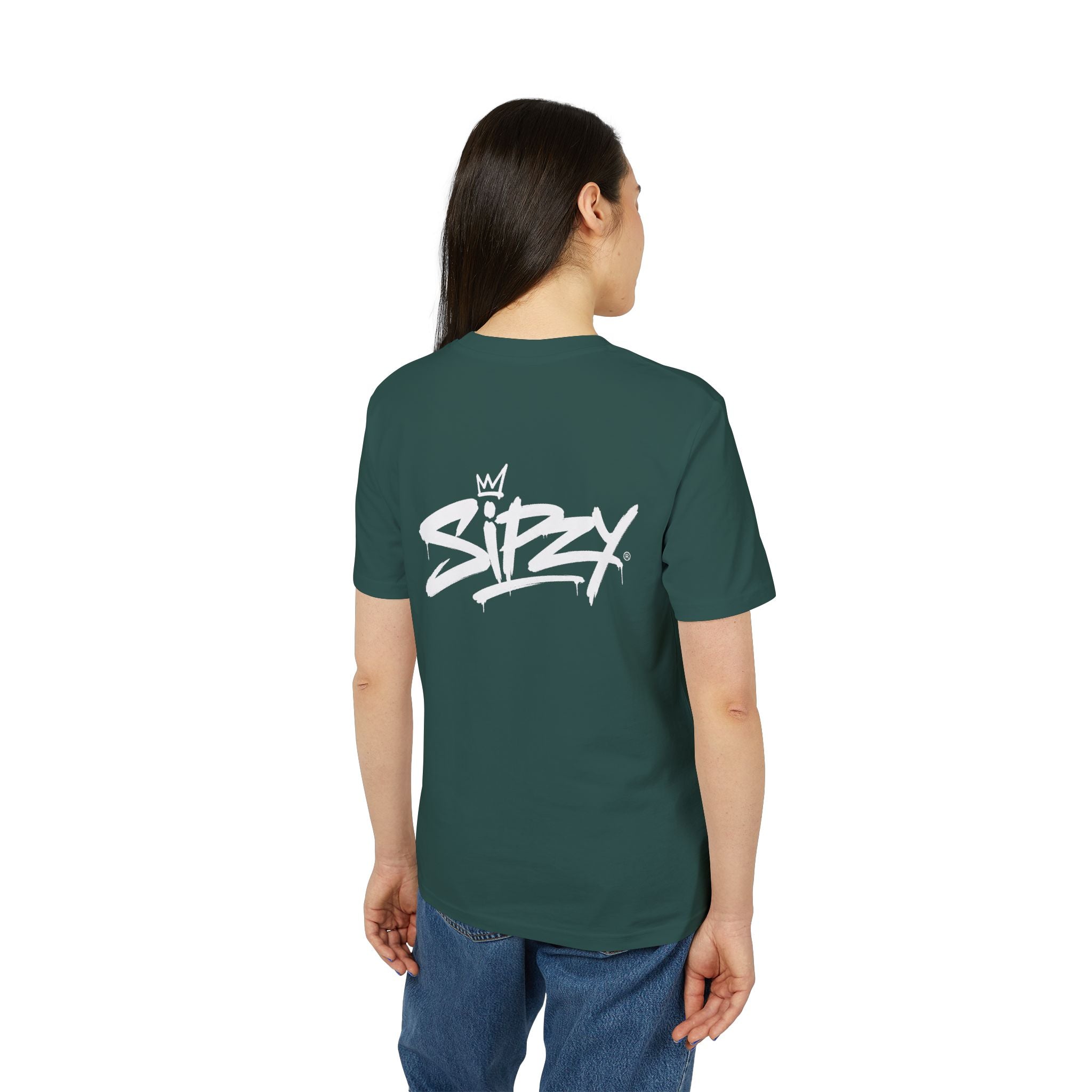 Sizzy Script Logo T-Shirt — Casual Streetwear Graphic Tee