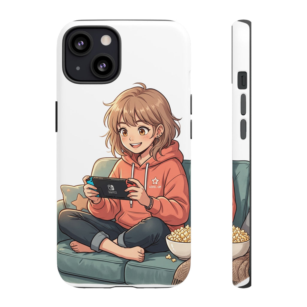 Gamer Girl Phone Case — Cute Anime Console Player Design