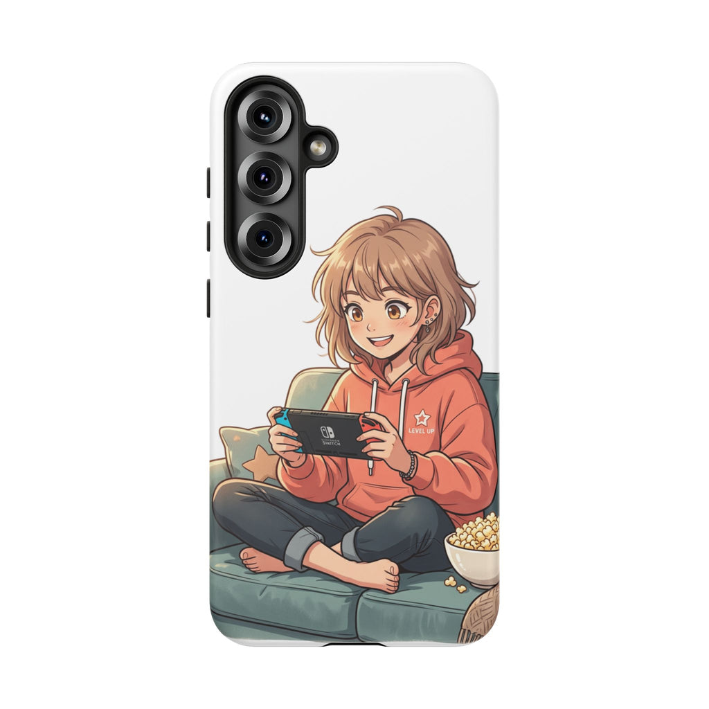 Gamer Girl Phone Case — Cute Anime Console Player Design