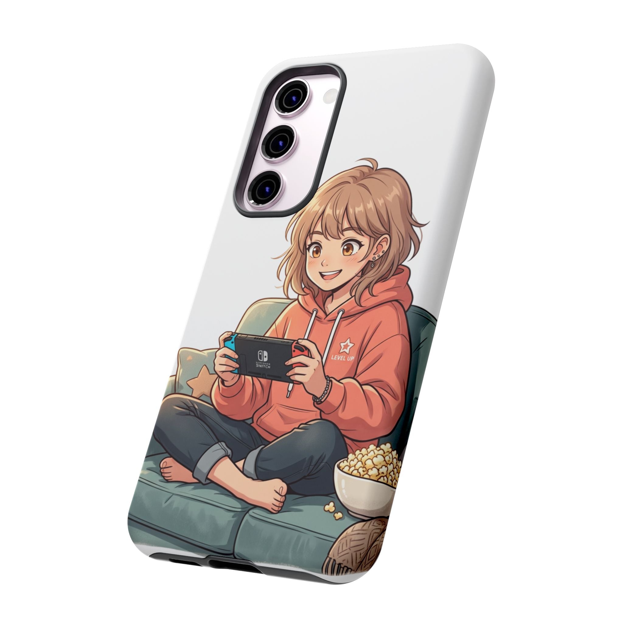Gamer Girl Phone Case — Cute Anime Console Player Design
