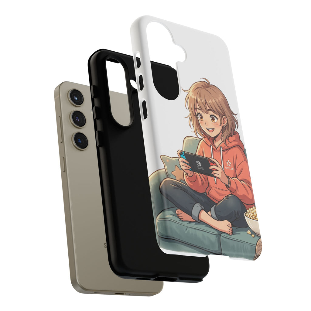 Gamer Girl Phone Case — Cute Anime Console Player Design