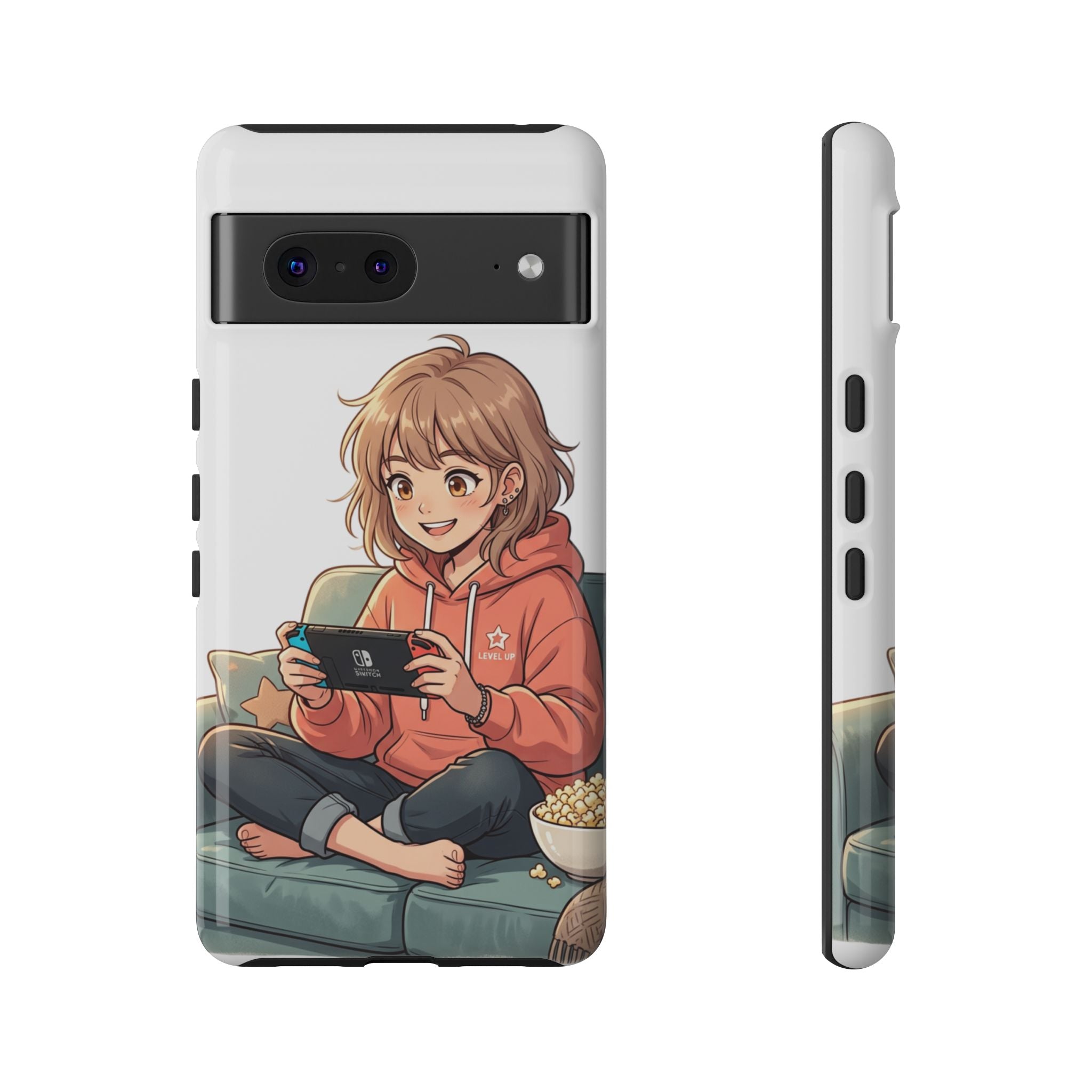 Gamer Girl Phone Case — Cute Anime Console Player Design