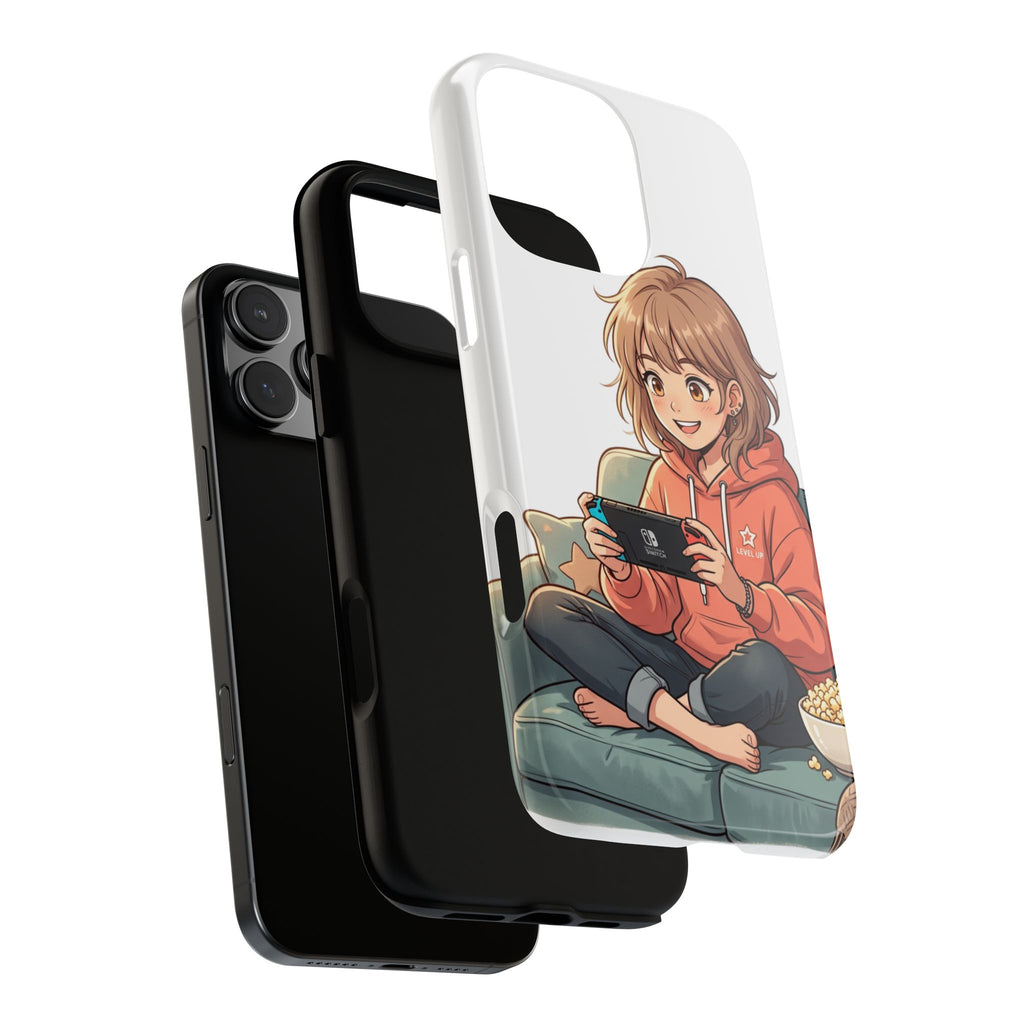 Gamer Girl Phone Case — Cute Anime Console Player Design