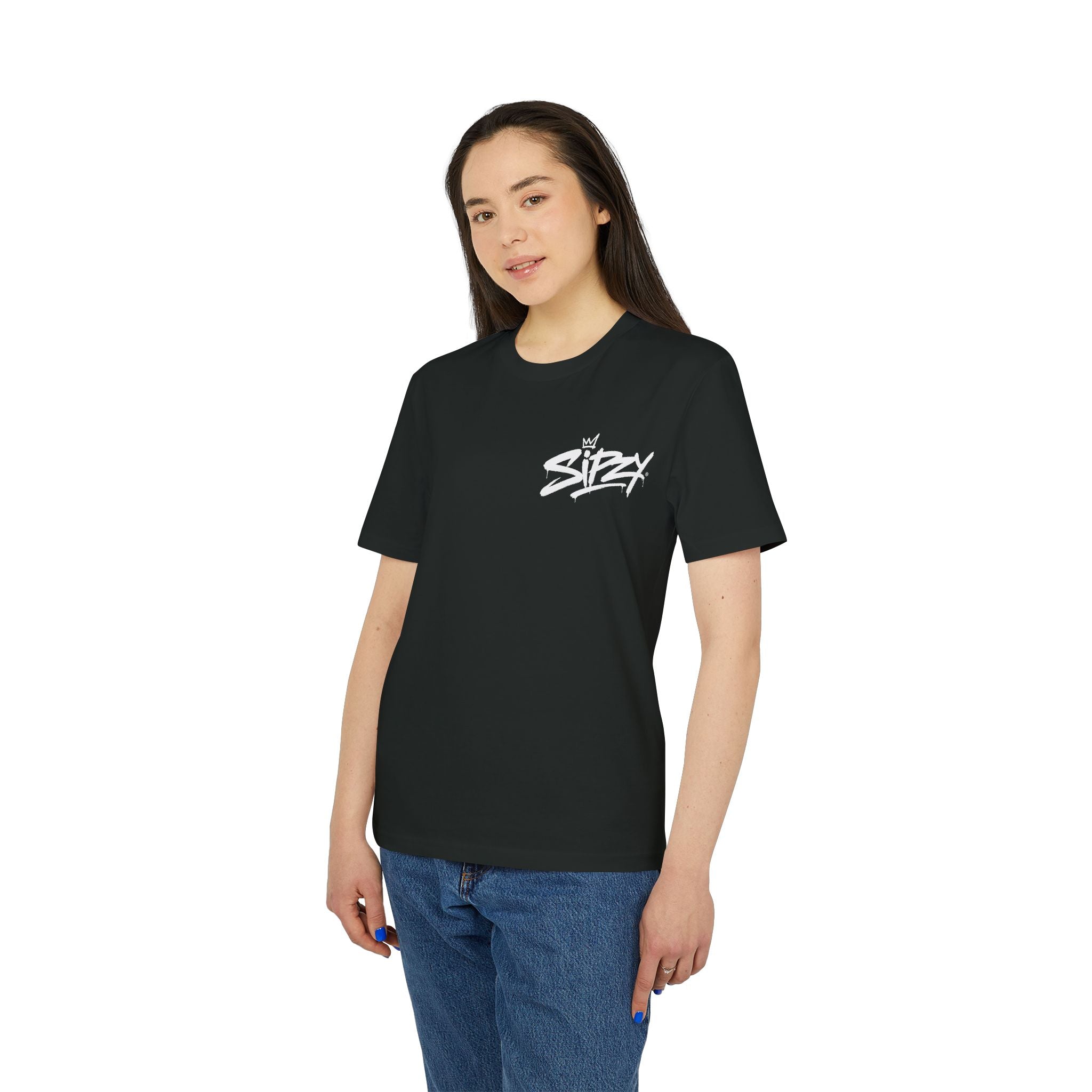 Sizzy Script Logo T-Shirt — Casual Streetwear Graphic Tee