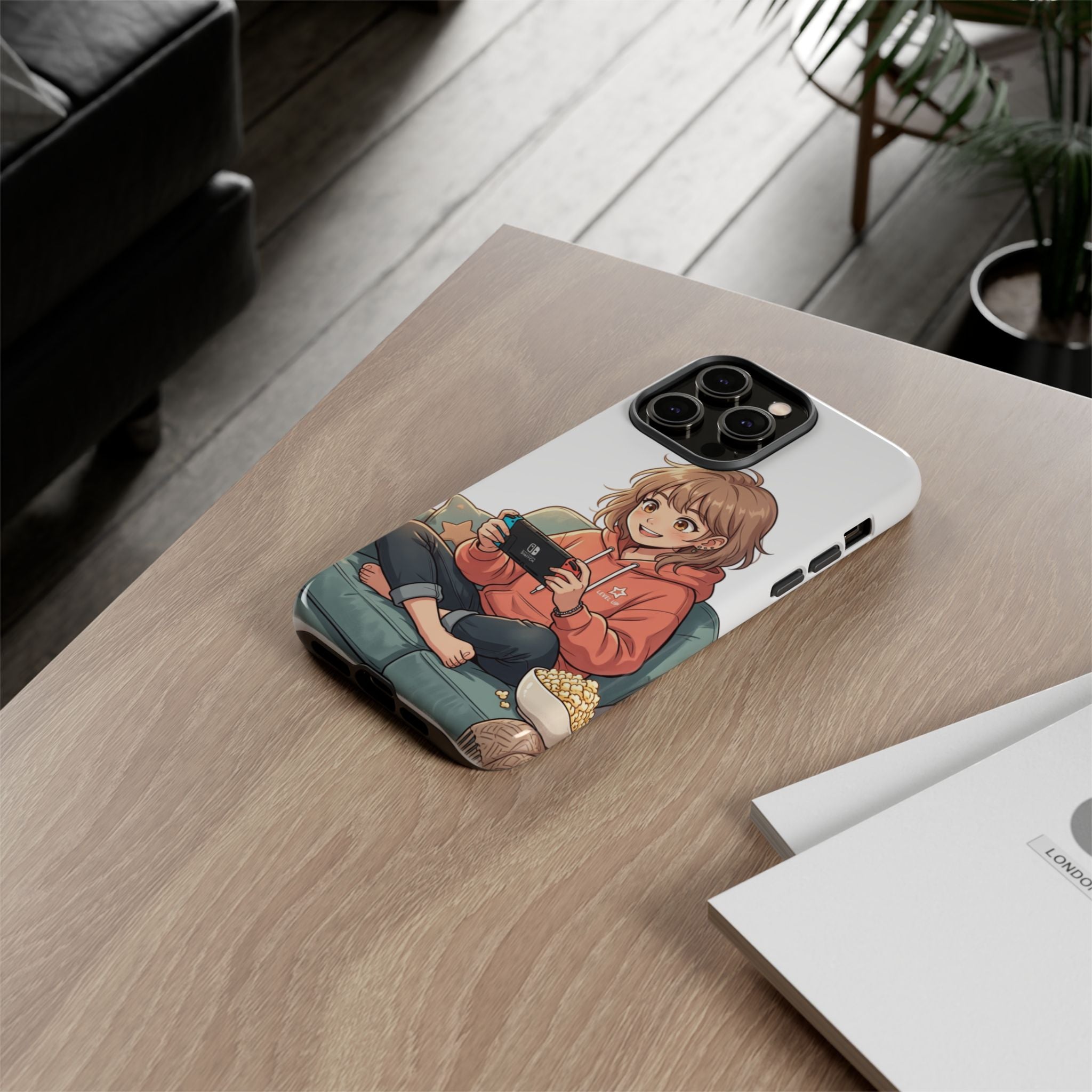 Gamer Girl Phone Case — Cute Anime Console Player Design