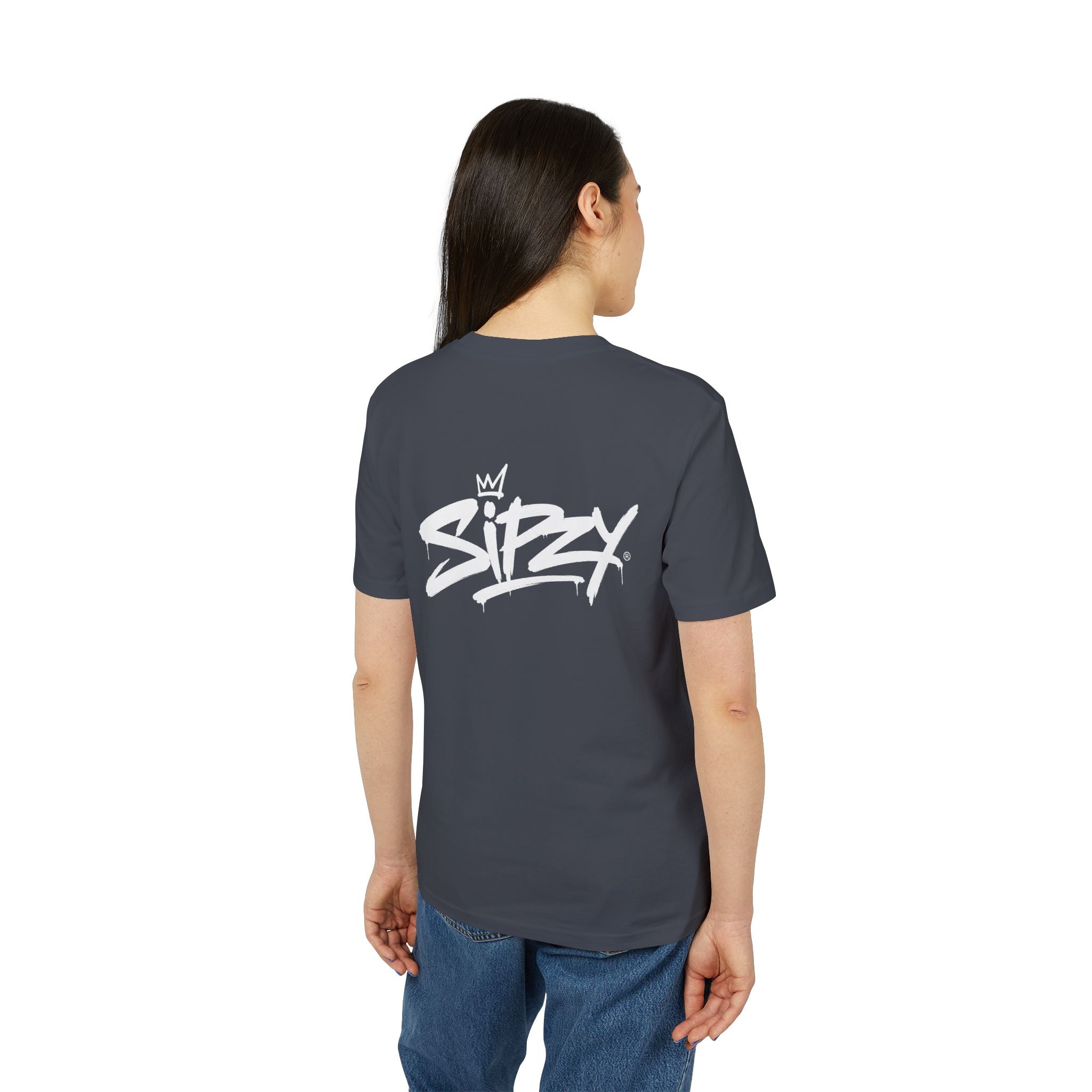Sizzy Script Logo T-Shirt — Casual Streetwear Graphic Tee