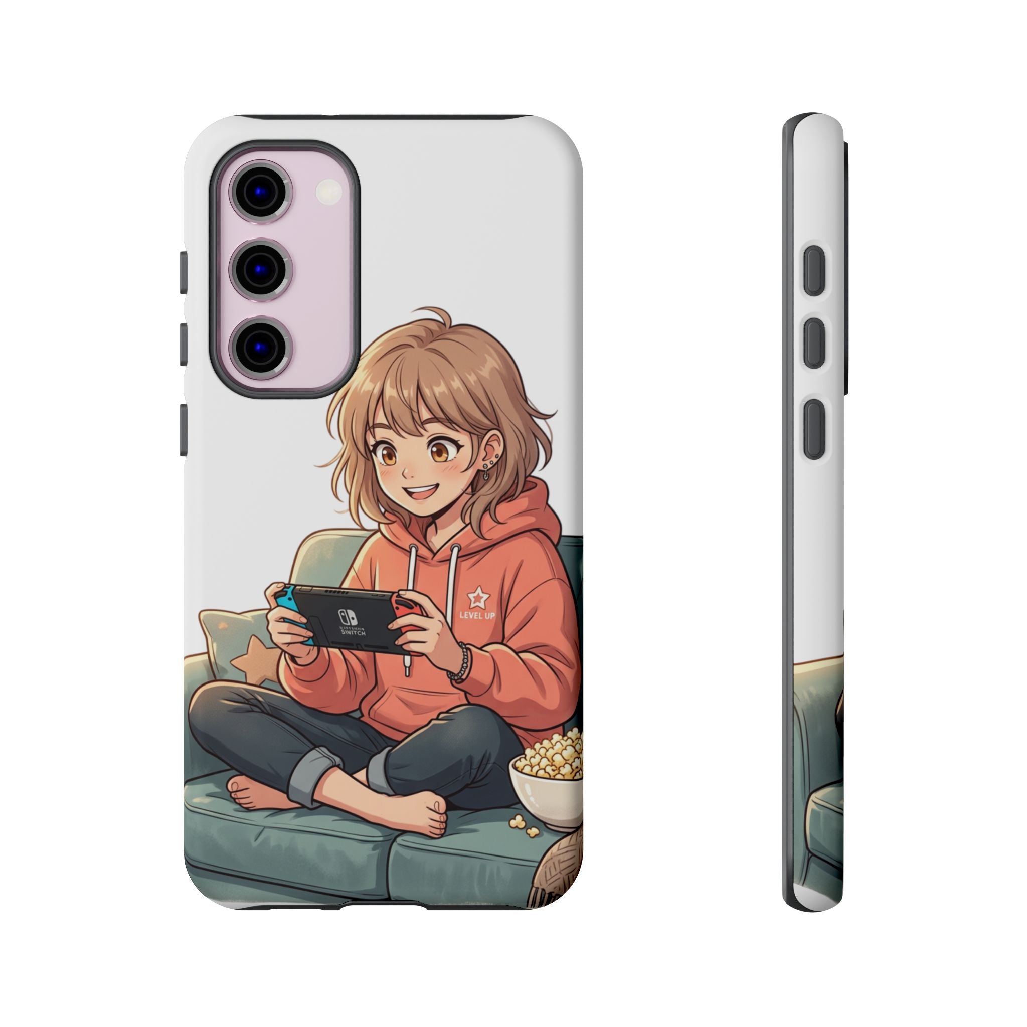 Gamer Girl Phone Case — Cute Anime Console Player Design