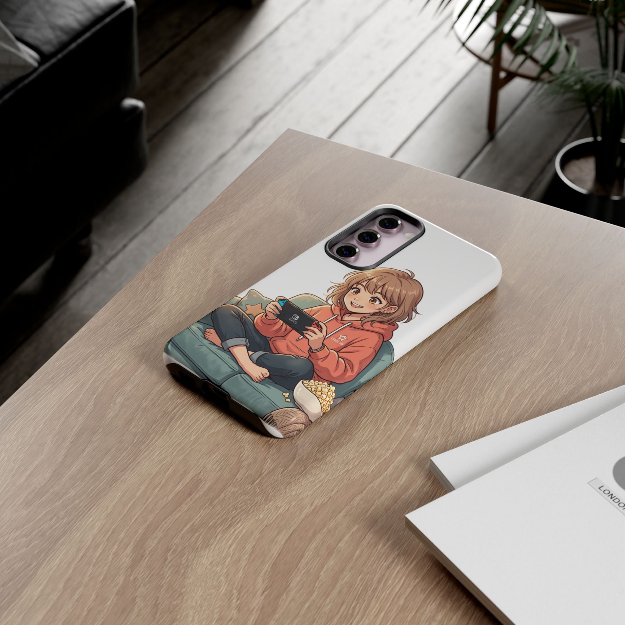 Gamer Girl Phone Case — Cute Anime Console Player Design