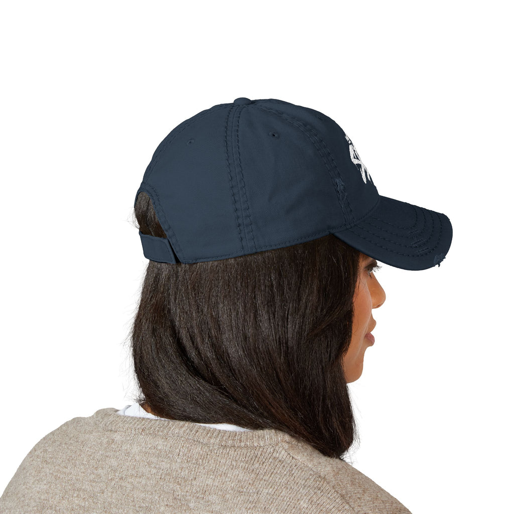 Embroidered 'Sizzy' Distressed Dad Hat — Vintage Streetwear Cap