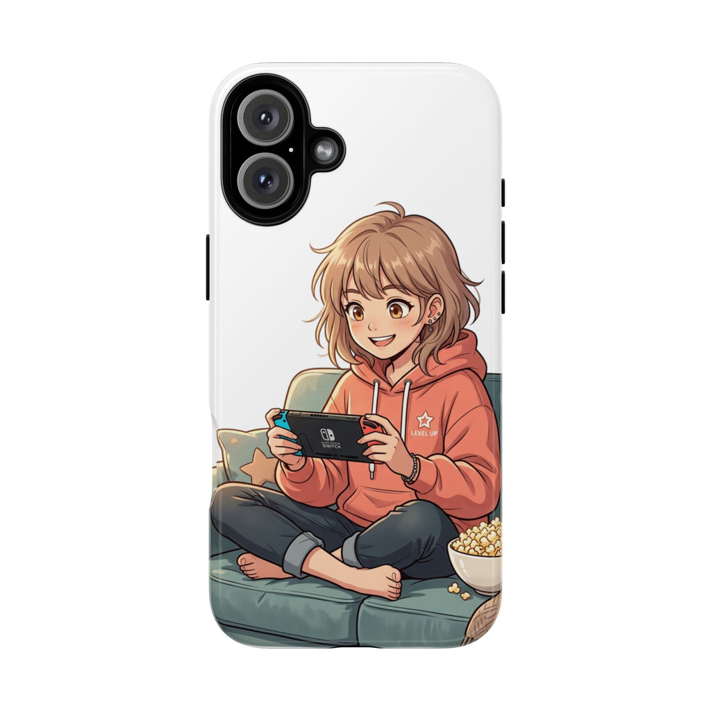 Gamer Girl Phone Case — Cute Anime Console Player Design
