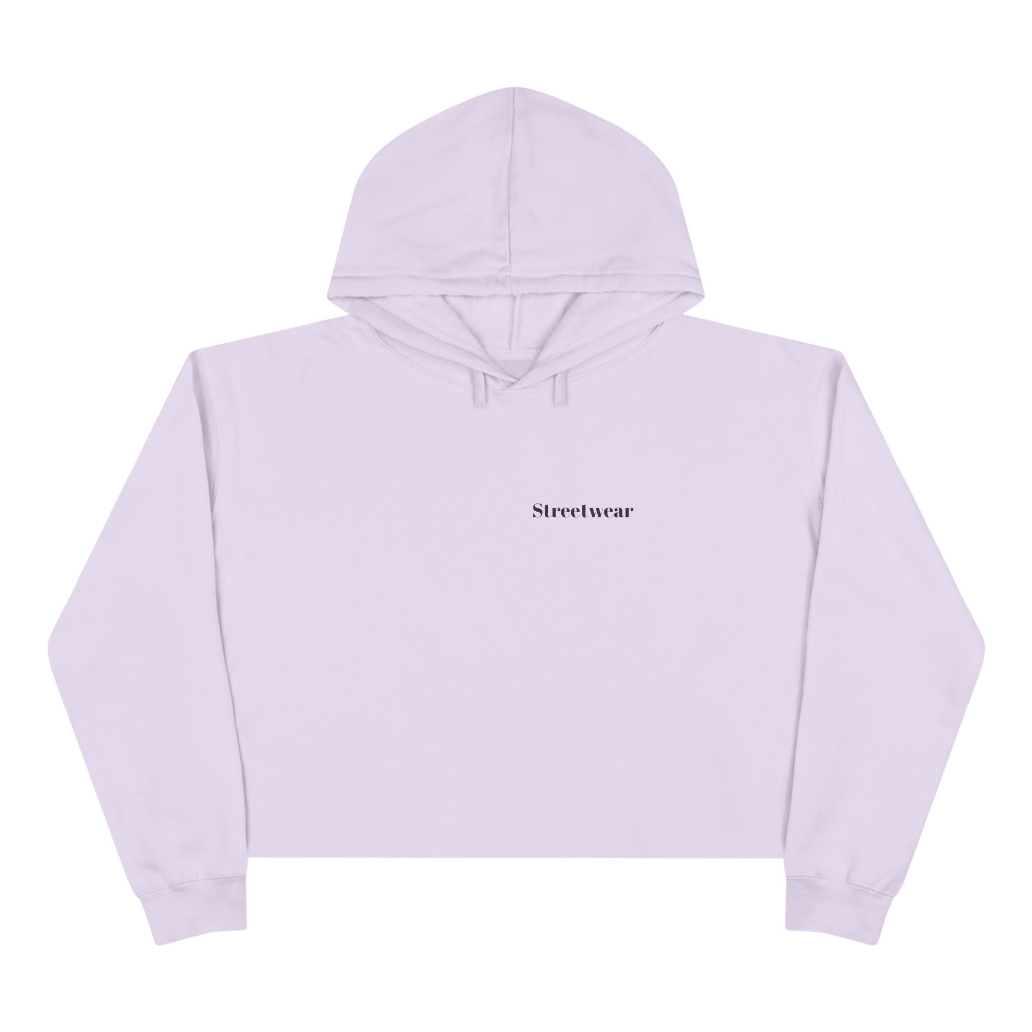 Minimalist 'Streetwear' Cropped Hoodie — Women's Casual Urban Pullover