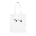 My Bag Cotton Tote — Minimalist White Canvas Shopping Tote