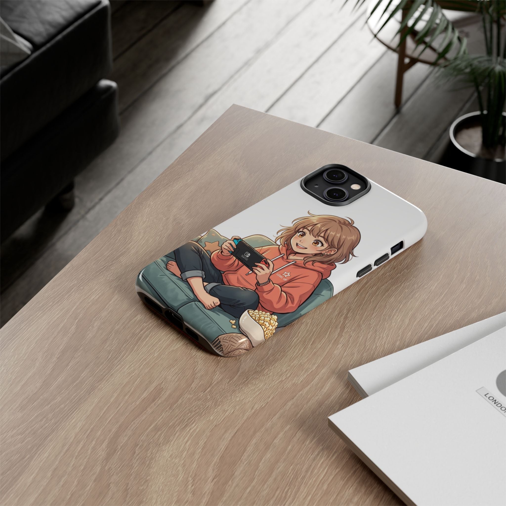 Gamer Girl Phone Case — Cute Anime Console Player Design