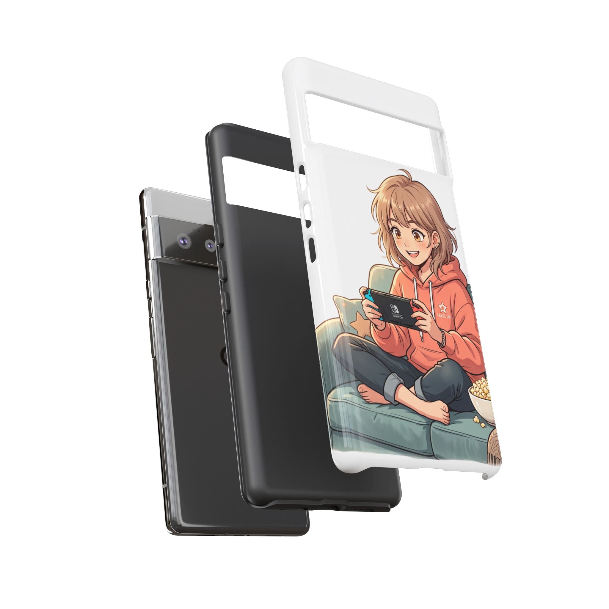 Gamer Girl Phone Case — Cute Anime Console Player Design