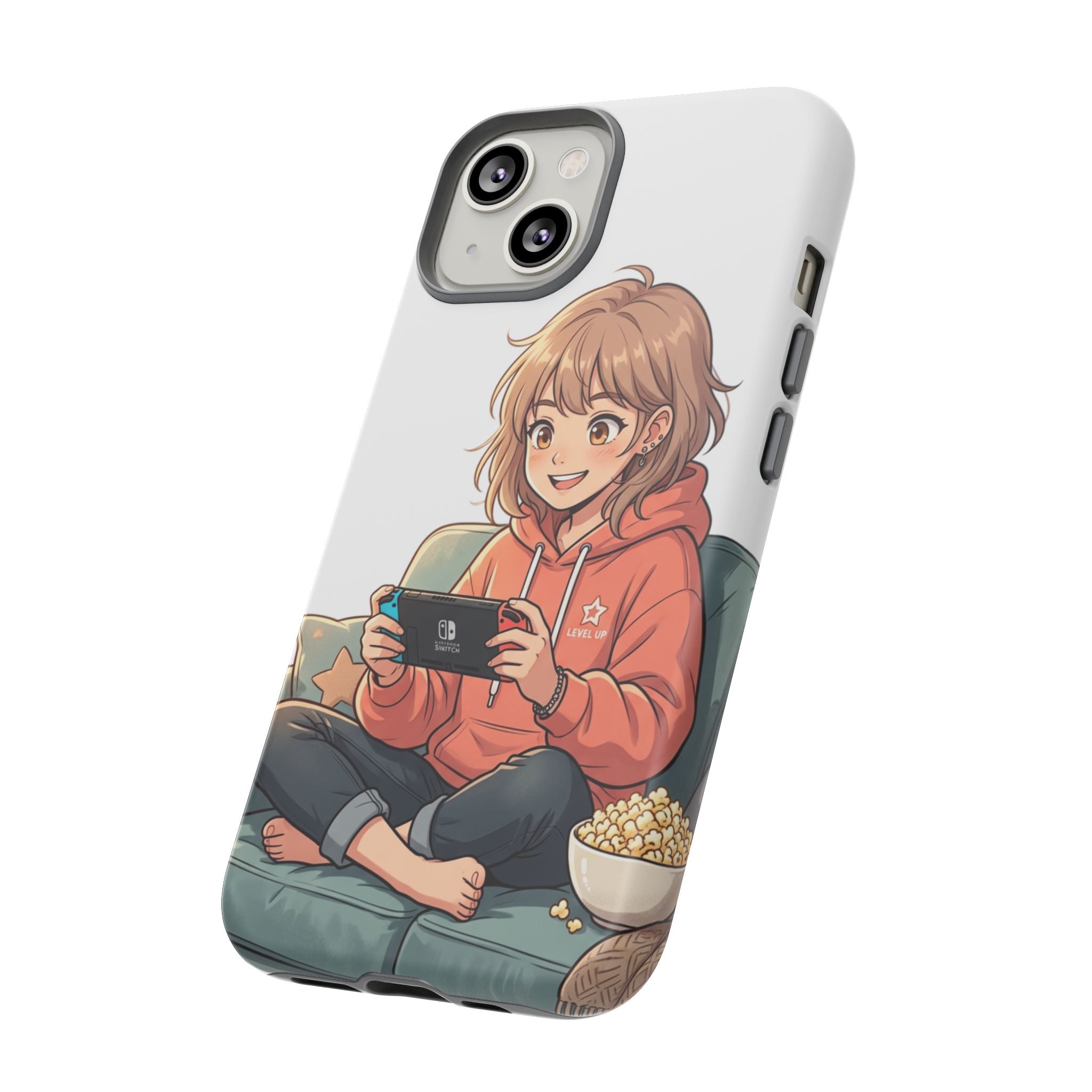 Gamer Girl Phone Case — Cute Anime Console Player Design
