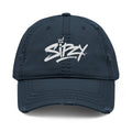 Embroidered 'Sizzy' Distressed Dad Hat — Vintage Streetwear Cap