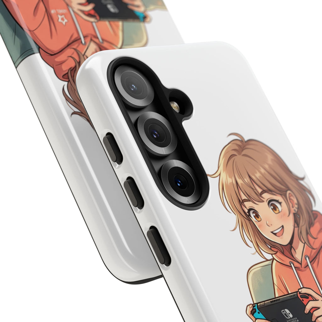 Gamer Girl Phone Case — Cute Anime Console Player Design