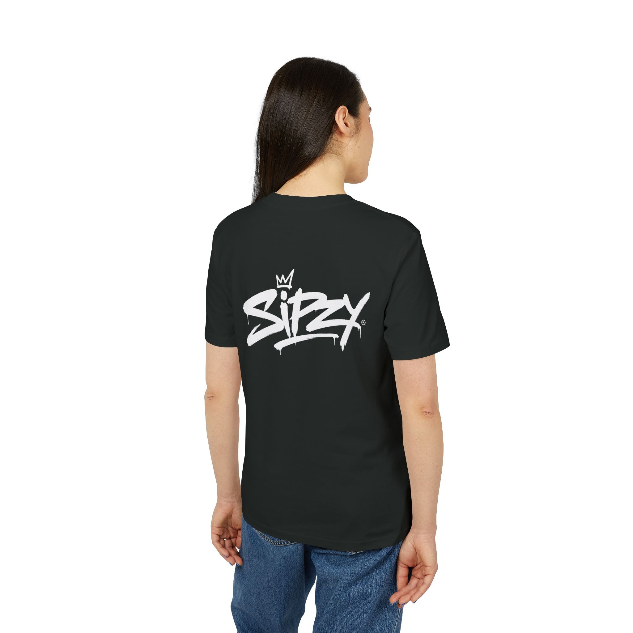 Sizzy Script Logo T-Shirt — Casual Streetwear Graphic Tee