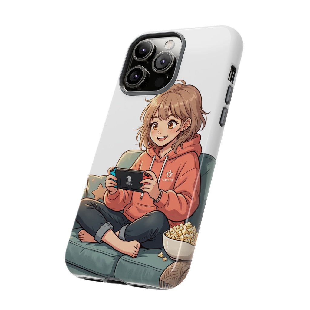 Gamer Girl Phone Case — Cute Anime Console Player Design