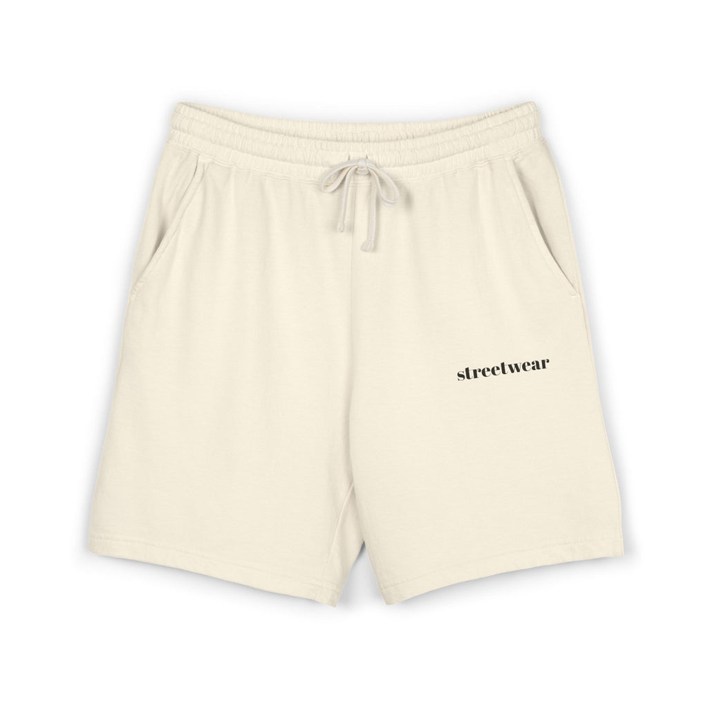 Streetwear Fleece Sweat Shorts — Lightweight Garment-Dyed Lounge Shorts