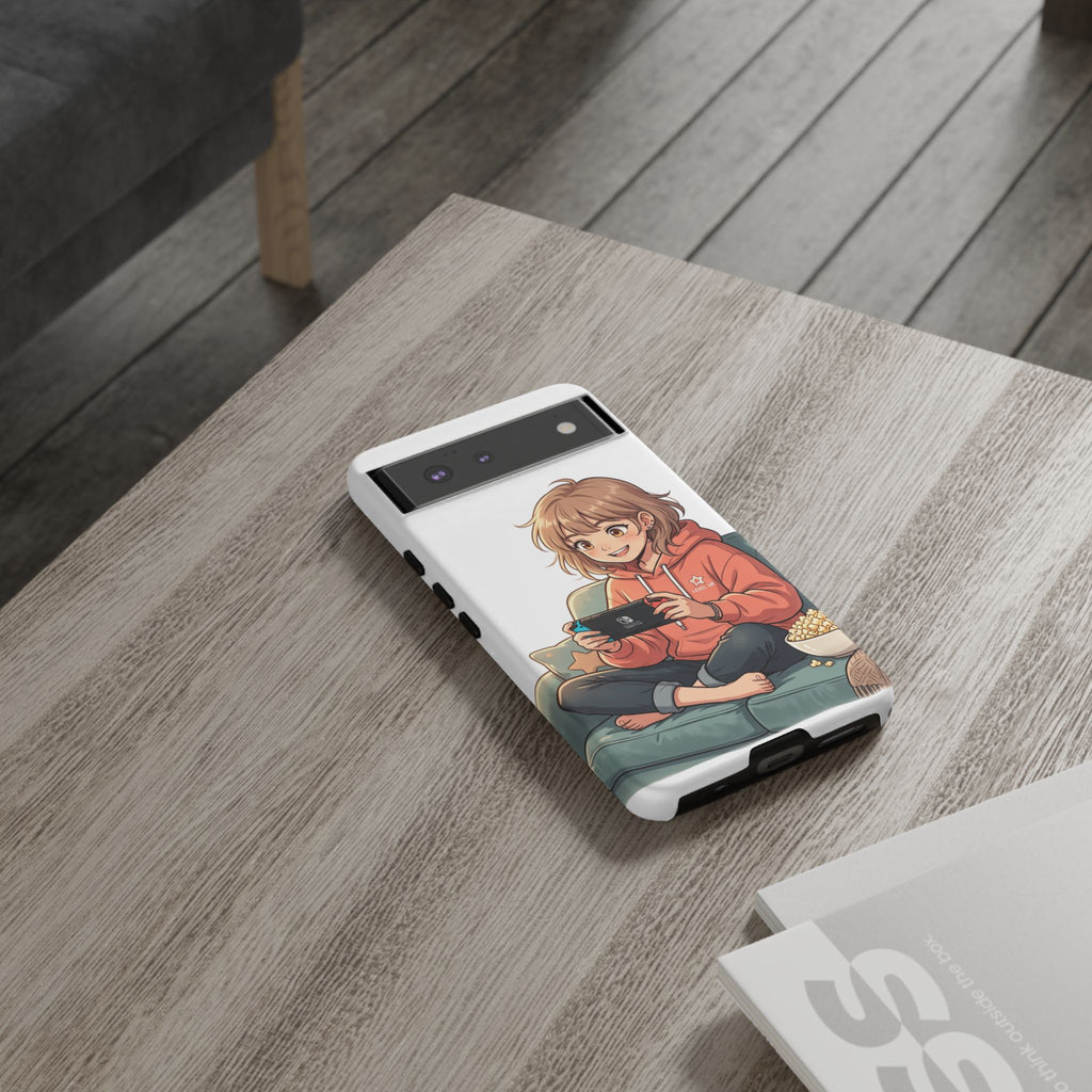 Gamer Girl Phone Case — Cute Anime Console Player Design