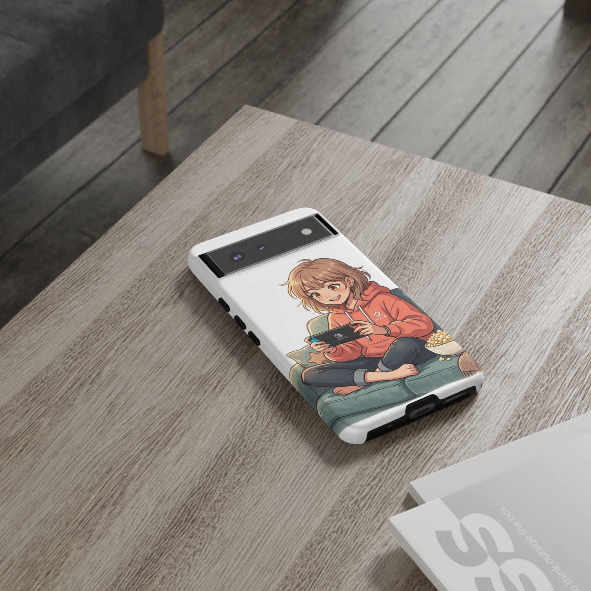 Gamer Girl Phone Case — Cute Anime Console Player Design