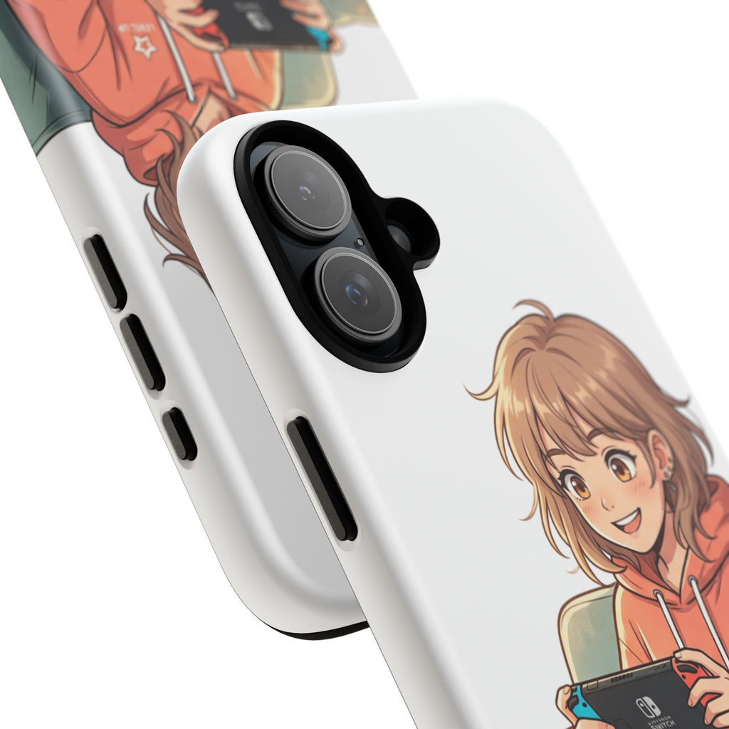 Gamer Girl Phone Case — Cute Anime Console Player Design