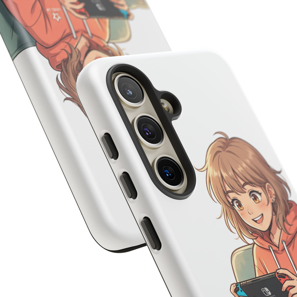 Gamer Girl Phone Case — Cute Anime Console Player Design