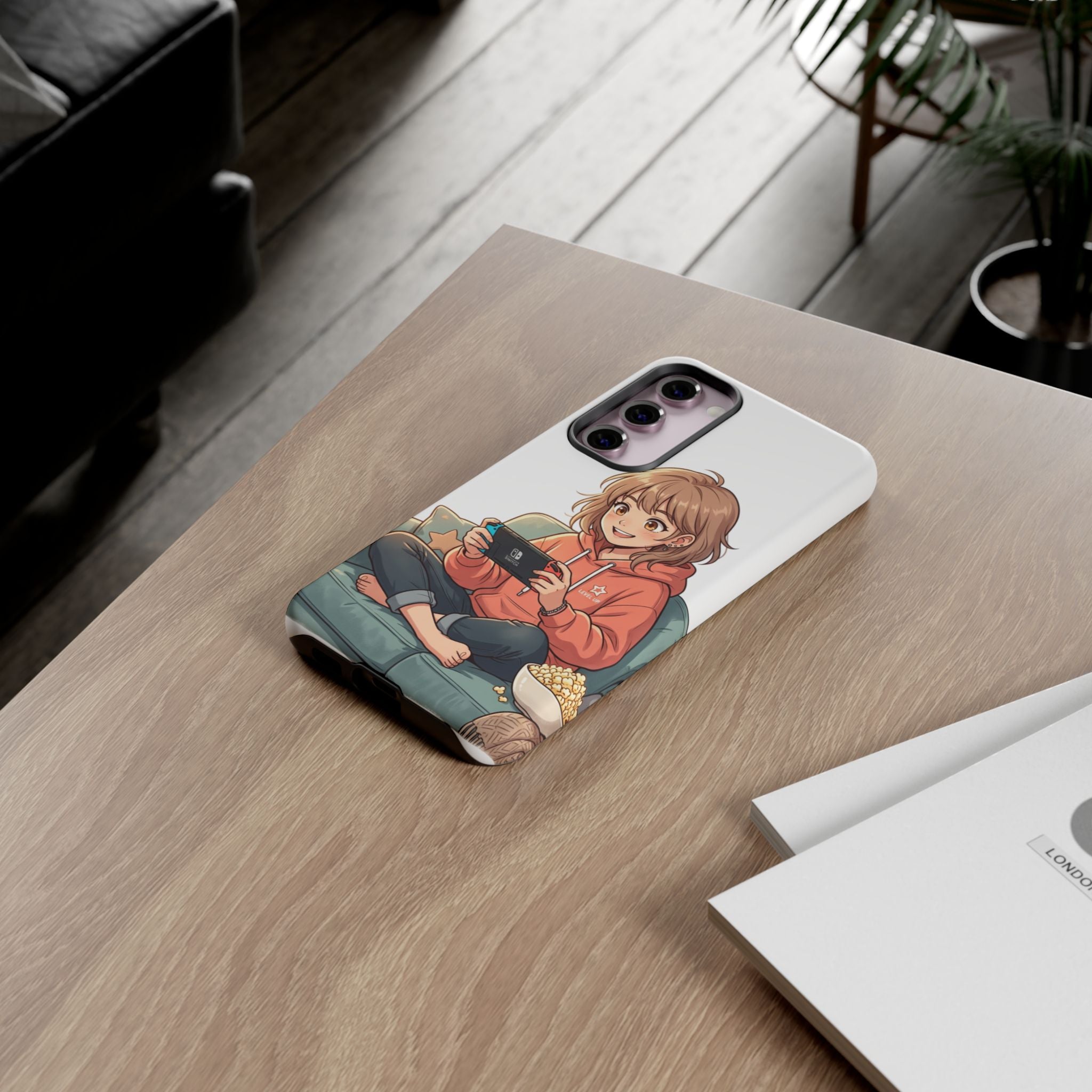 Gamer Girl Phone Case — Cute Anime Console Player Design