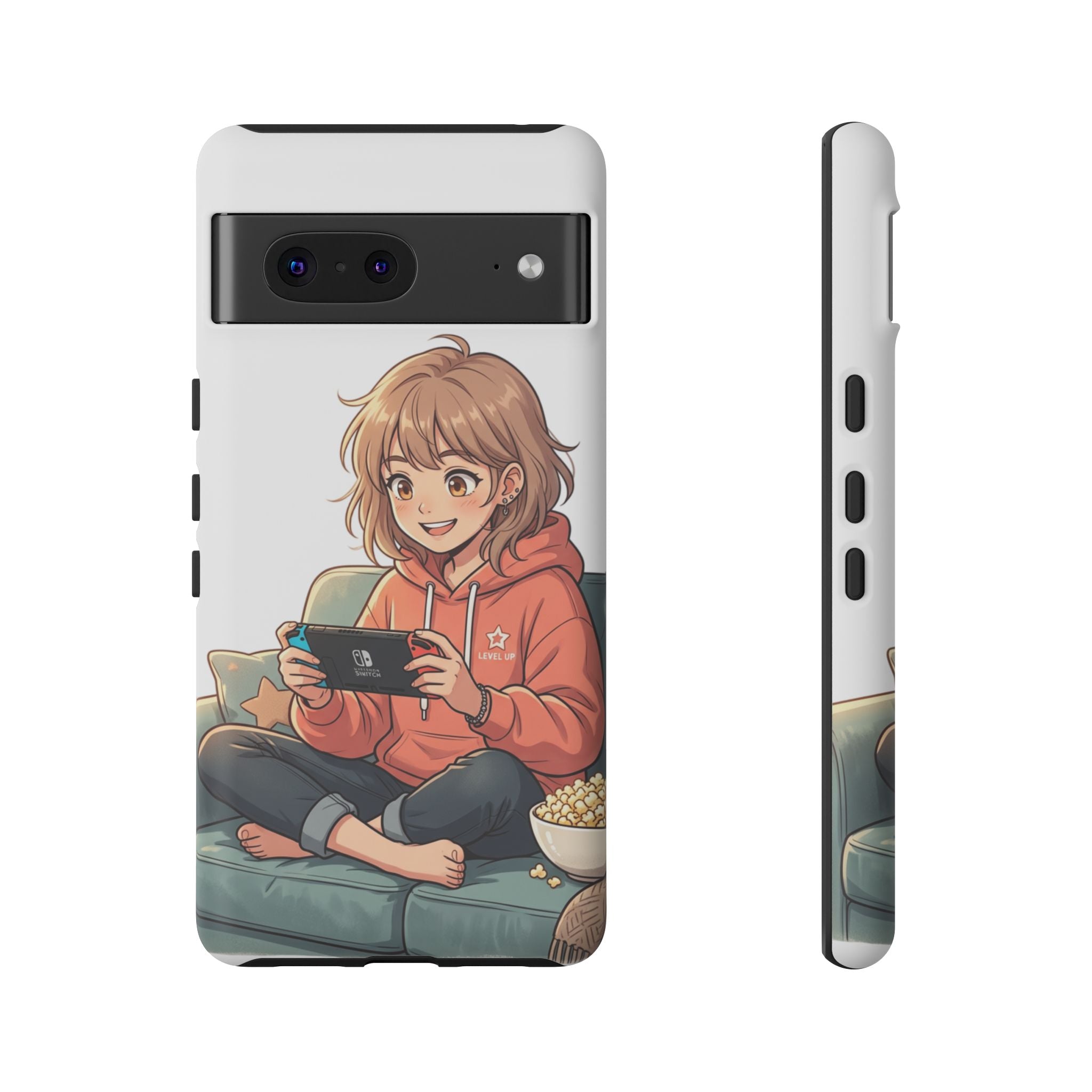 Gamer Girl Phone Case — Cute Anime Console Player Design