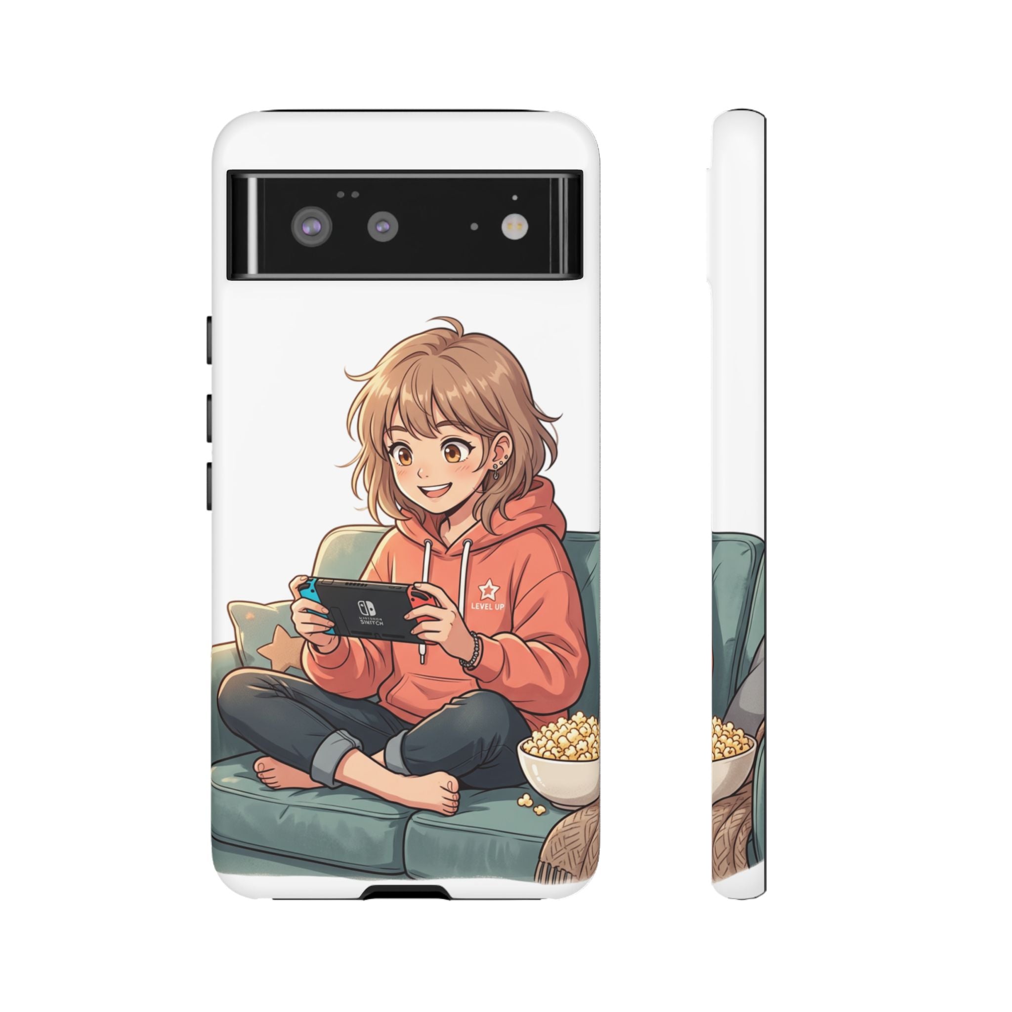 Gamer Girl Phone Case — Cute Anime Console Player Design