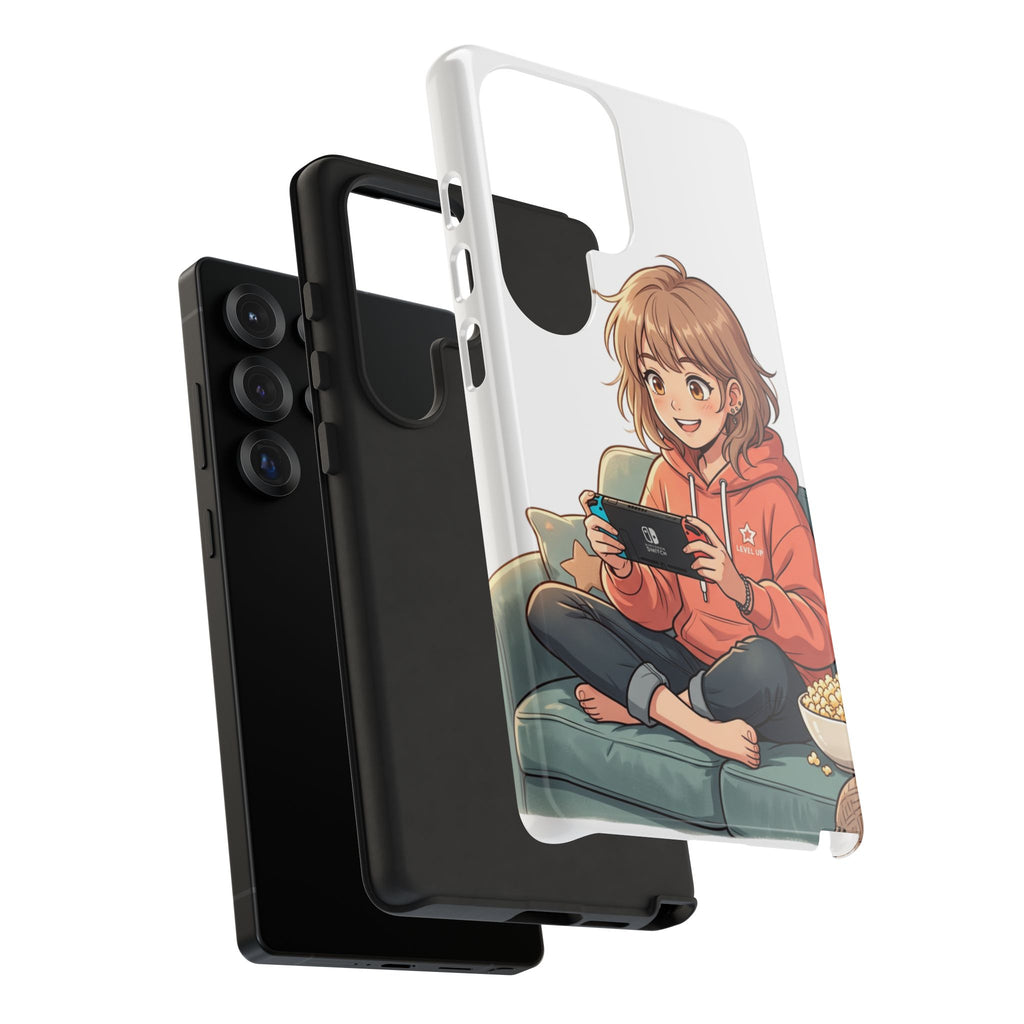 Gamer Girl Phone Case — Cute Anime Console Player Design
