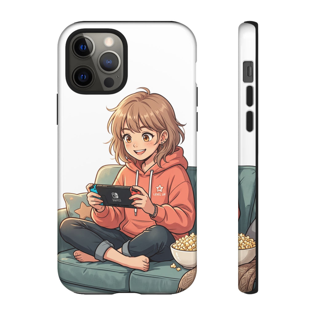 Gamer Girl Phone Case — Cute Anime Console Player Design