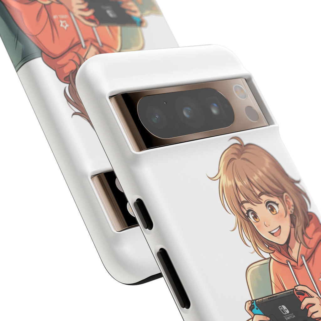 Gamer Girl Phone Case — Cute Anime Console Player Design