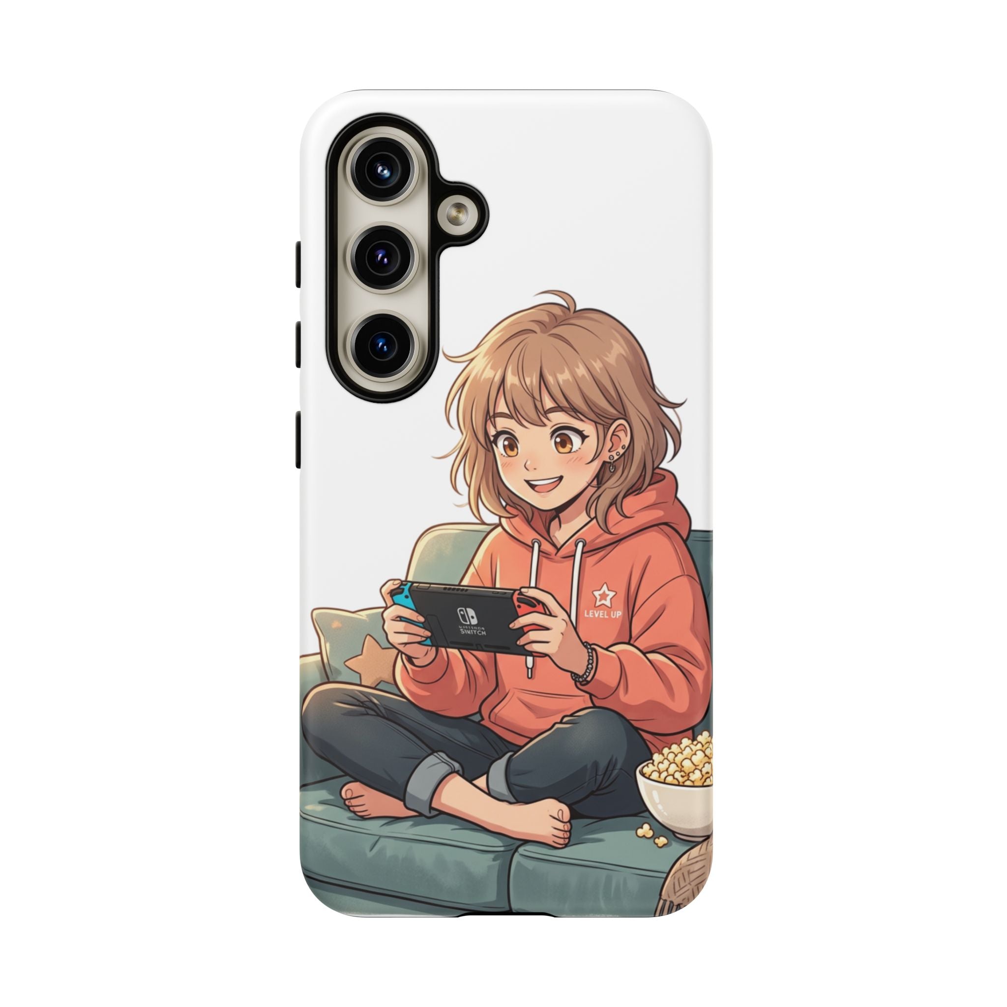 Gamer Girl Phone Case — Cute Anime Console Player Design