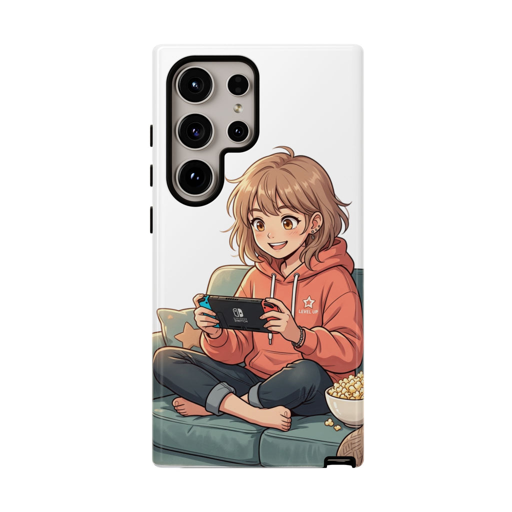Gamer Girl Phone Case — Cute Anime Console Player Design