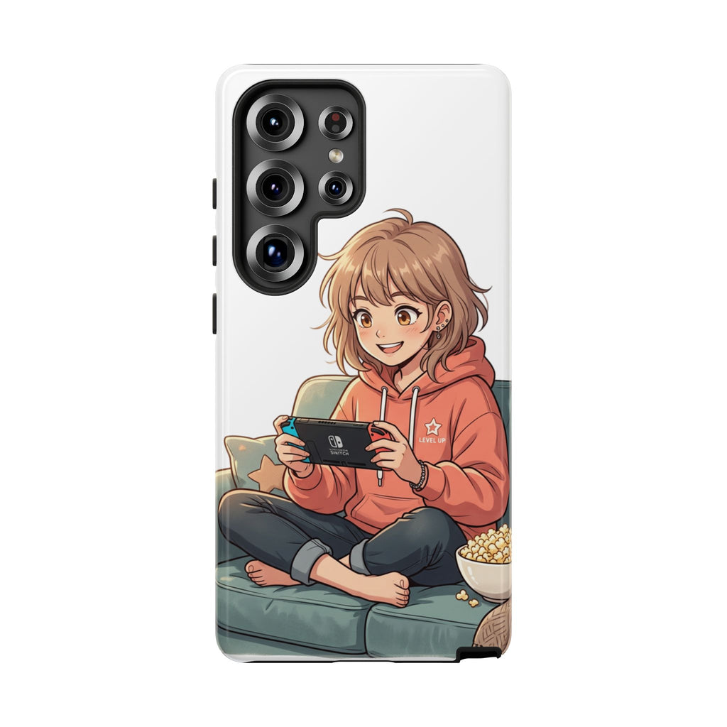 Gamer Girl Phone Case — Cute Anime Console Player Design