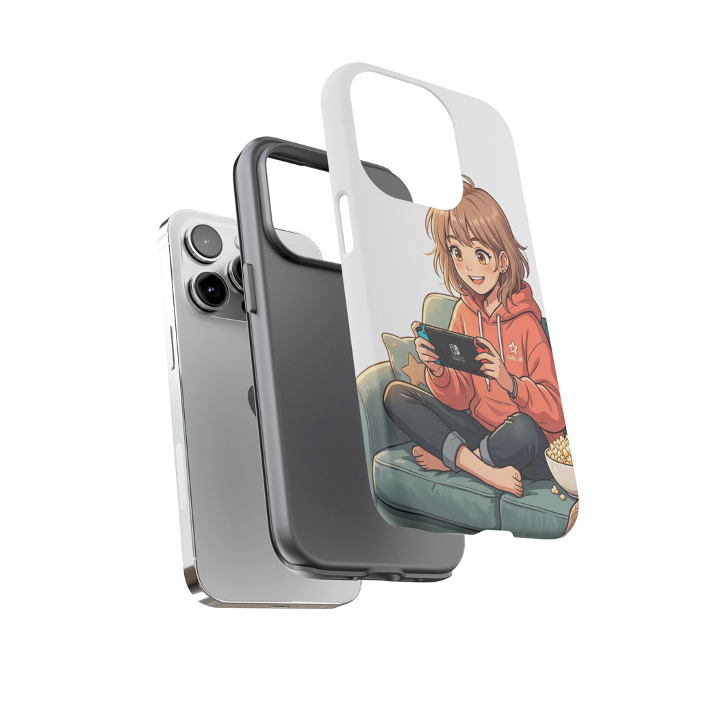 Gamer Girl Phone Case — Cute Anime Console Player Design