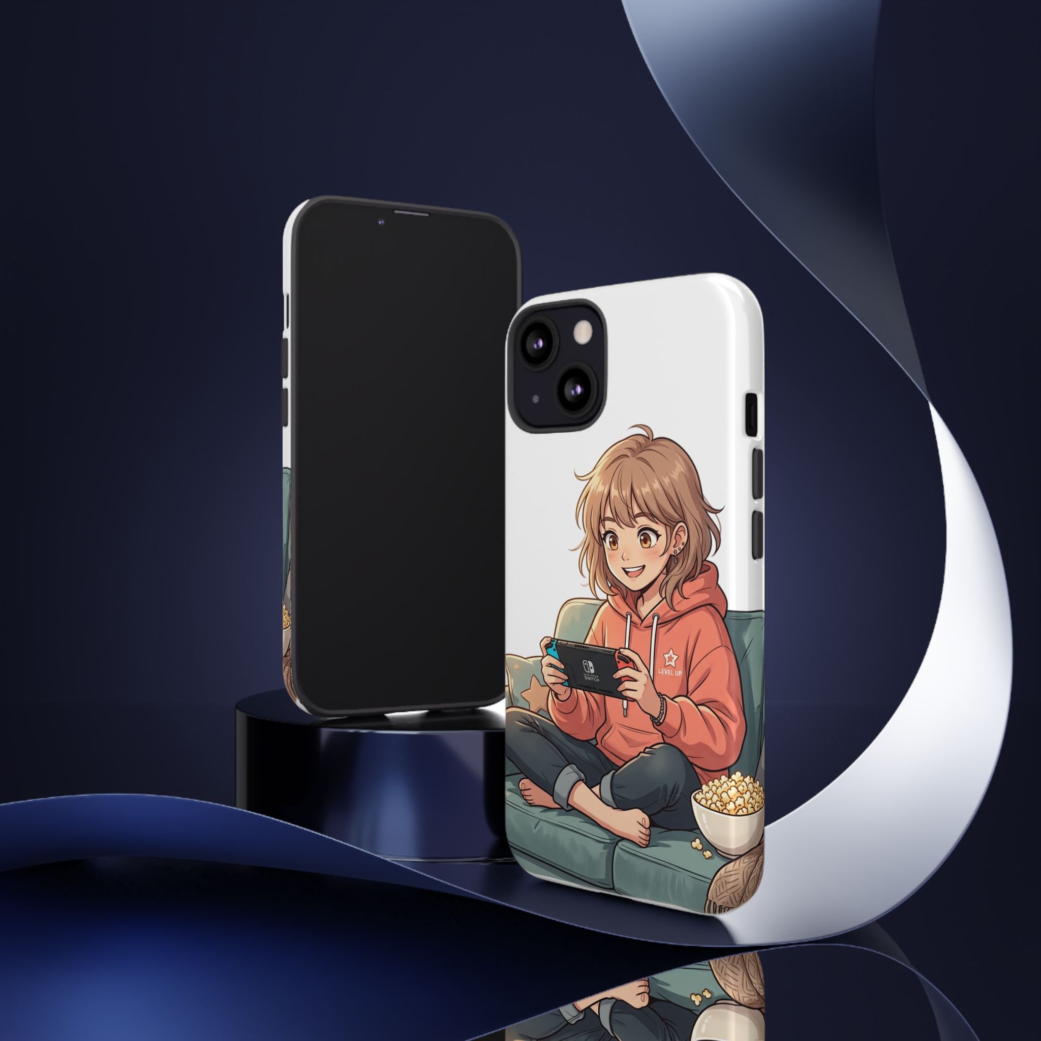Gamer Girl Phone Case — Cute Anime Console Player Design