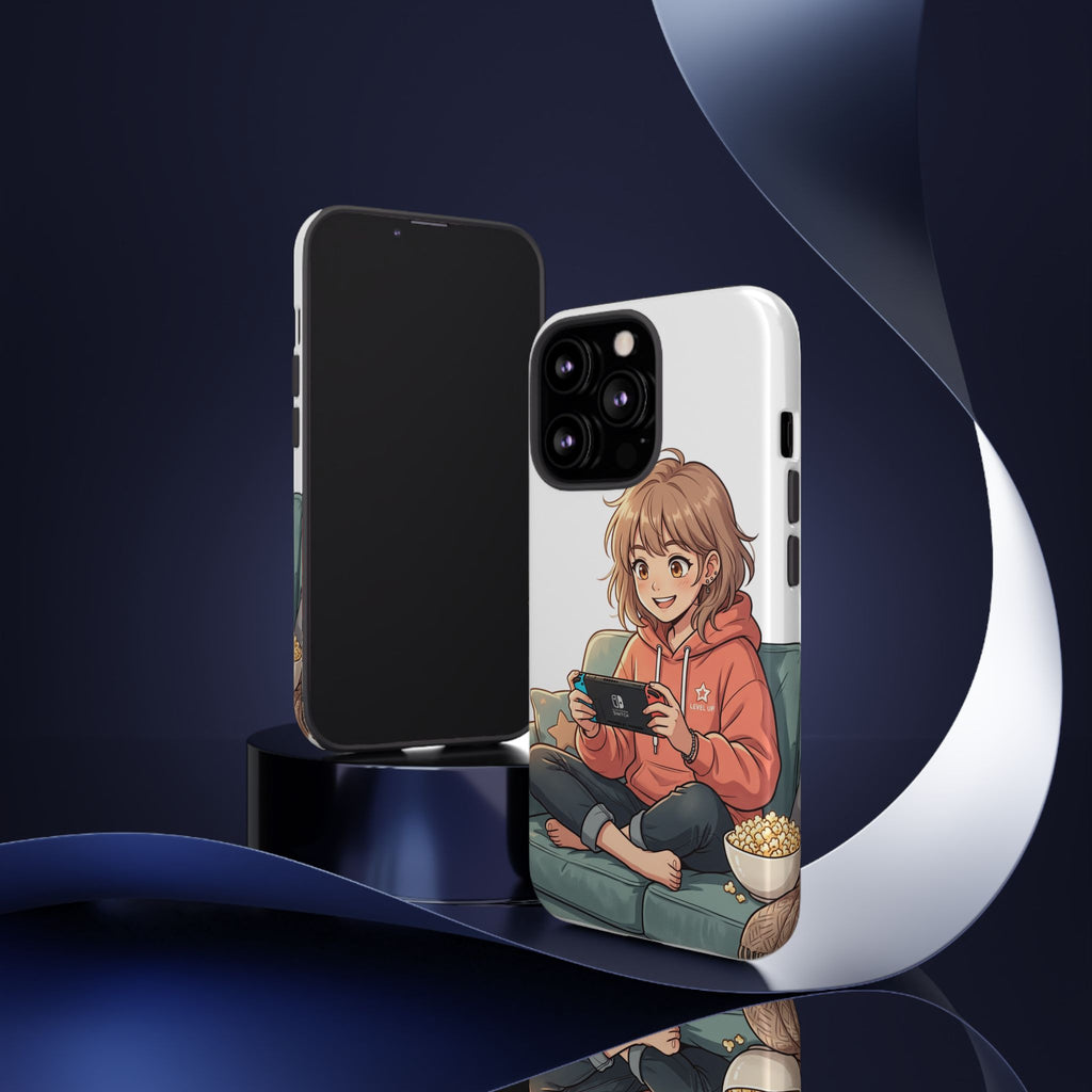 Gamer Girl Phone Case — Cute Anime Console Player Design