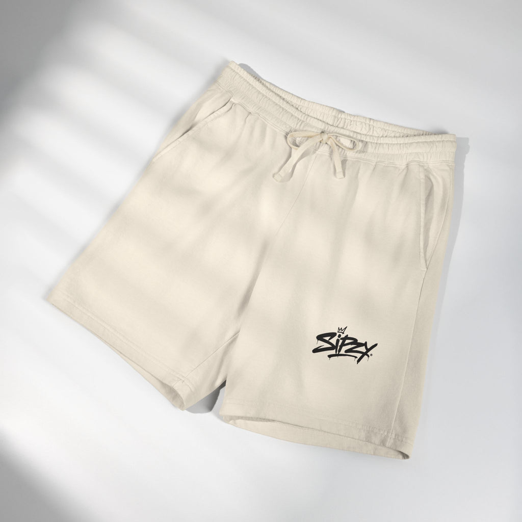 Streetwear Fleece Sweat Shorts — Lightweight Garment-Dyed Lounge Shorts