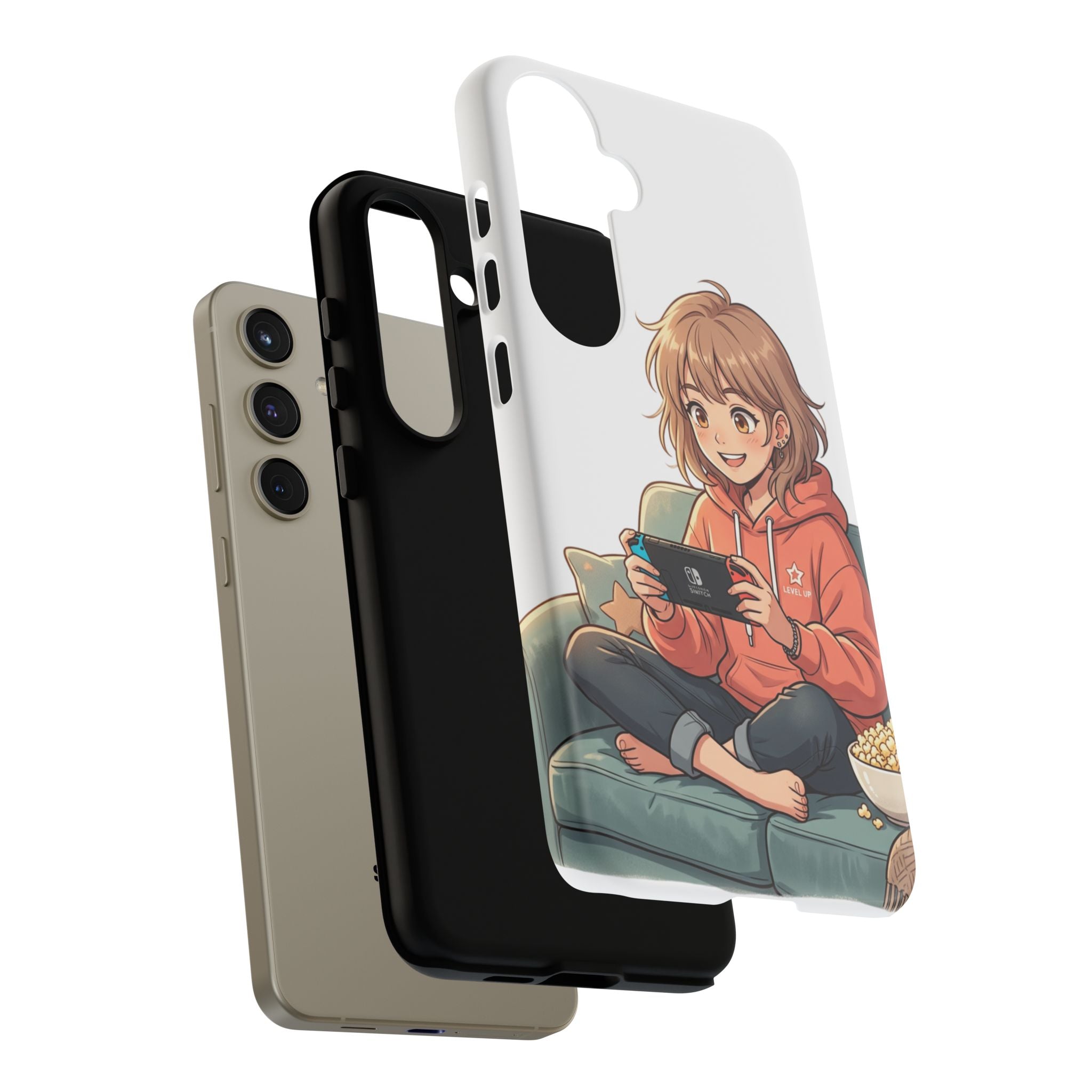 Gamer Girl Phone Case — Cute Anime Console Player Design