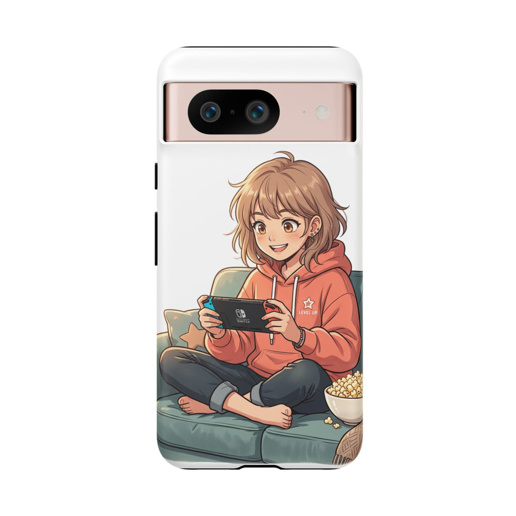 Gamer Girl Phone Case — Cute Anime Console Player Design