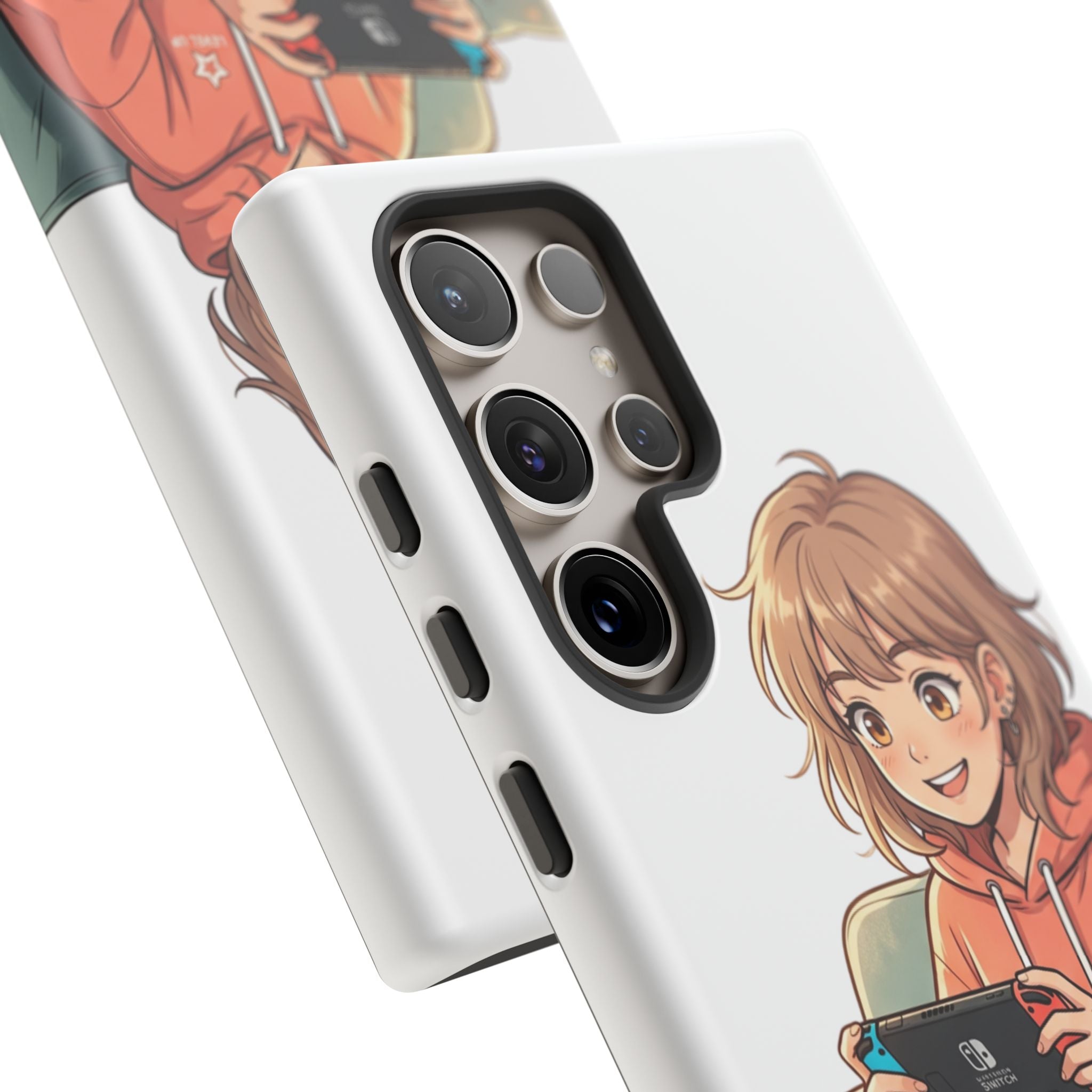 Gamer Girl Phone Case — Cute Anime Console Player Design