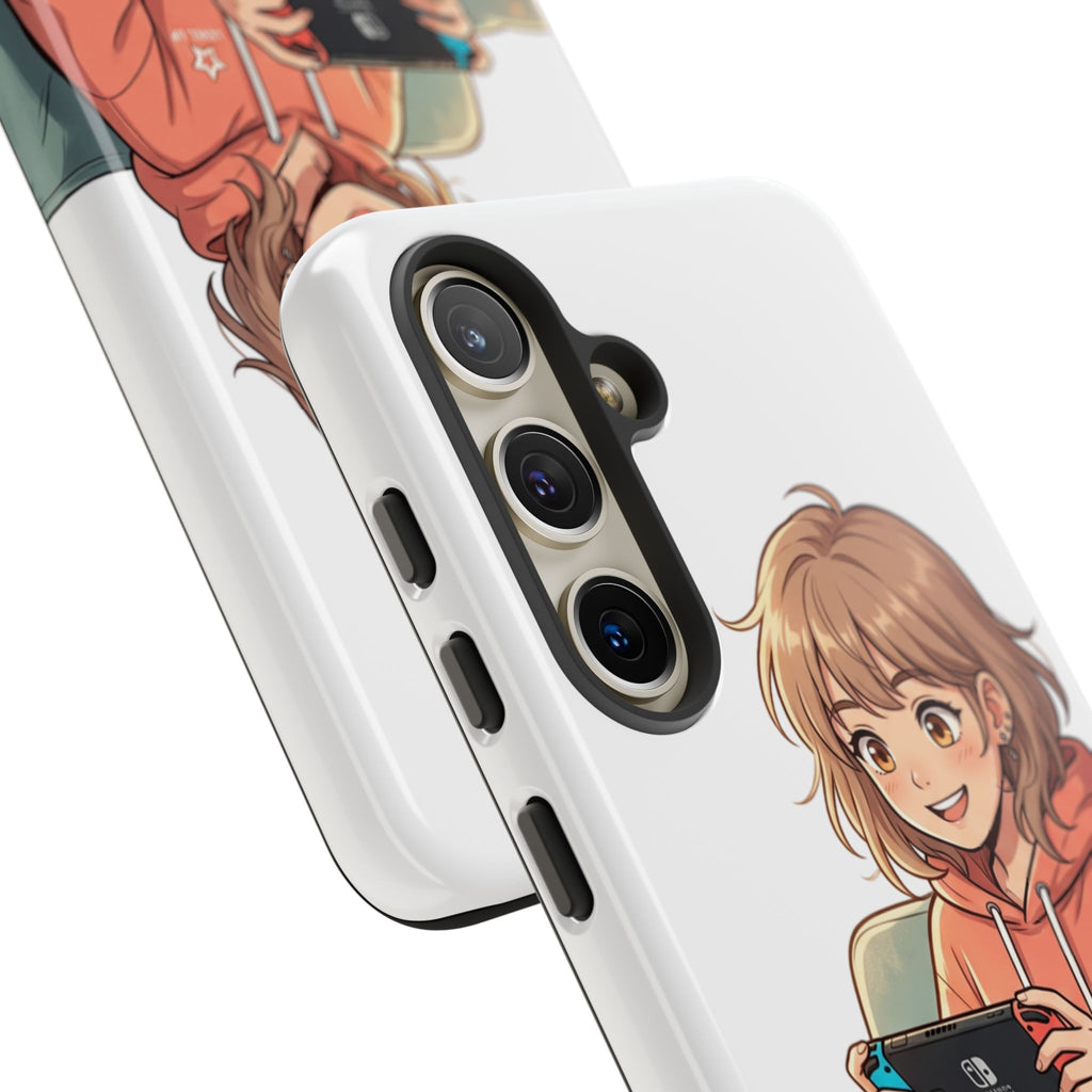 Gamer Girl Phone Case — Cute Anime Console Player Design