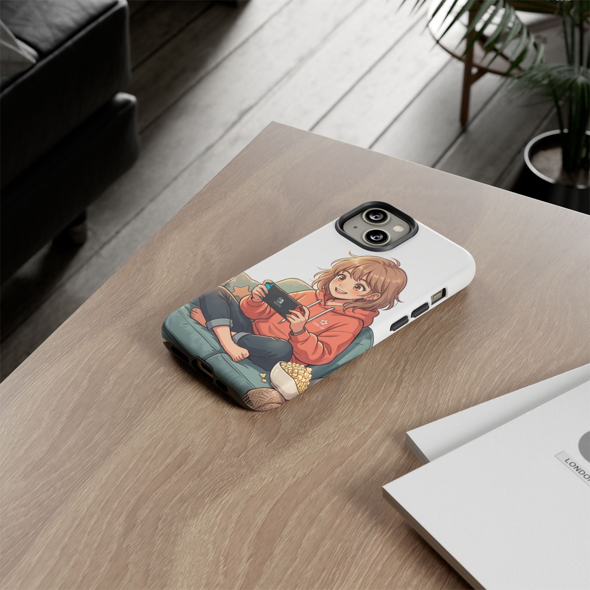 Gamer Girl Phone Case — Cute Anime Console Player Design