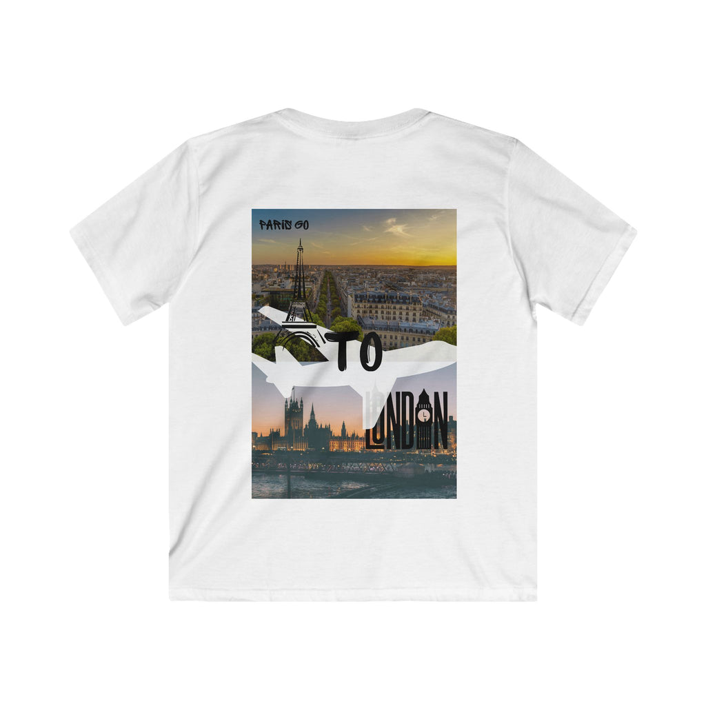 Kids Tee — London Collage 'Taking Go To London' Graphic Shirt