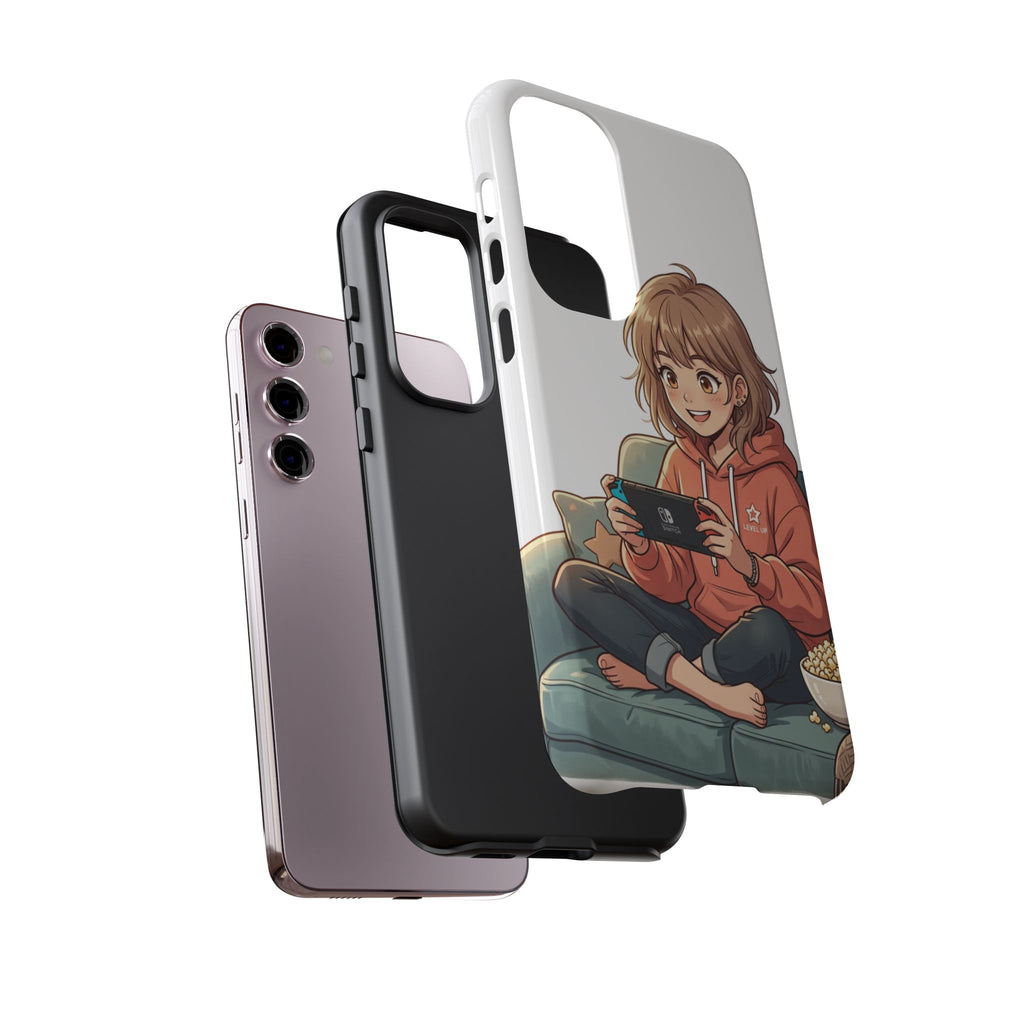 Gamer Girl Phone Case — Cute Anime Console Player Design